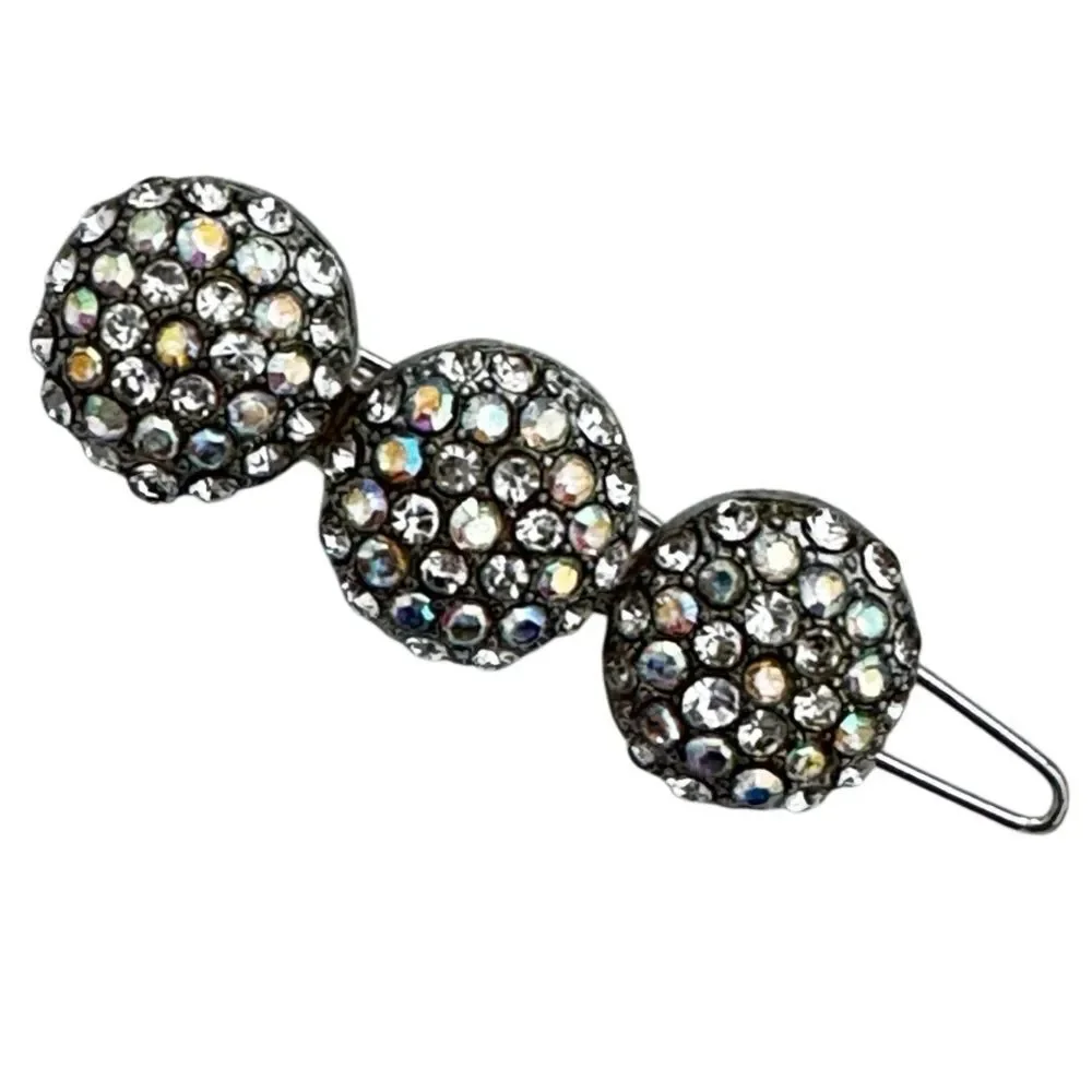 2 RHINESTONE BARRETTES